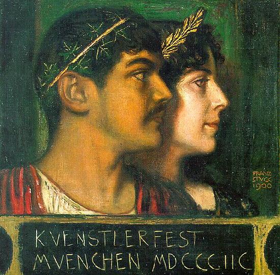 Franz von Stuck Franz and Mary Stuck as a God and Goddess